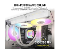Corsair iCUE AF120 RGB ELITE PWM White 120mm - 1146807 - zdjęcie 5